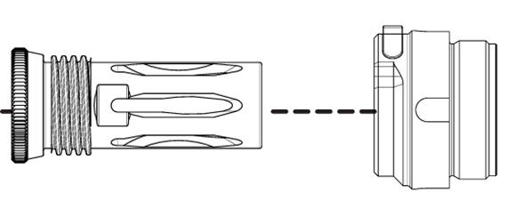 Adaptateur silencieux HUB QDM “M.A.R.S.” B&T Print-X
